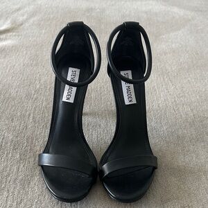 Steve Madden Black Strappy Heels